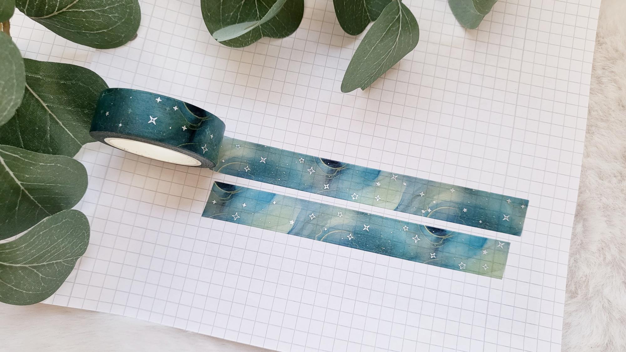 Washi Tape Blauer Marmor